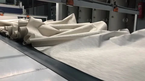 The process of creating wallpaper. Automated wallpaper production factory 스톡 동영상 200825856