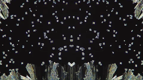 The process of crystal formation under a microscope time lapse 스톡 동영상 88733531