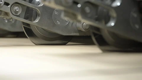 Process of cutting cardboard web in factory workshop Stock Footage 295152247