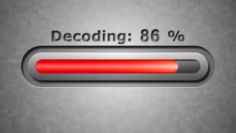 Process of Decoding. 4K Resolution. Encoder Prores 4444. Great Quality. Video stock 76412824