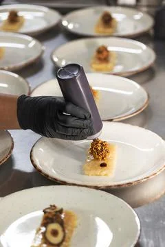 Process of decoration starter Stock Photos