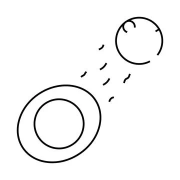 Process describing ebb and flow line icon vector illustration Stock Illustration