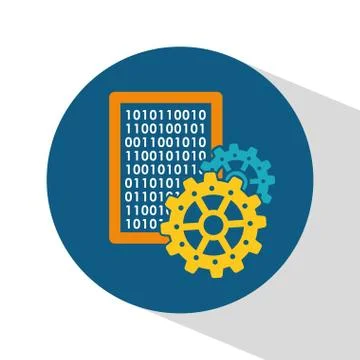 Process design. solution icon. Flat illustration Illustrazione stock