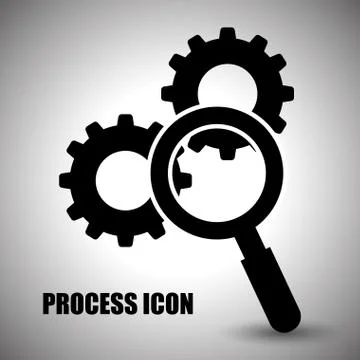 Process design. strategy and technology concept Stock Illustration