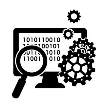 Process design. strategy and technology concept Illustrazione stock