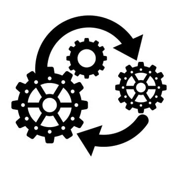 Process design. strategy and technology concept 스톡 일러스트