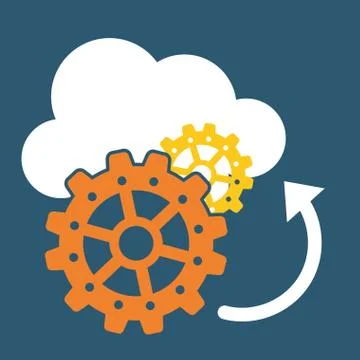 Process design. strategy and technology concept 스톡 일러스트