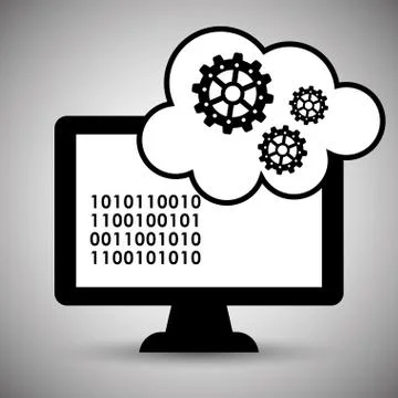 Process design. strategy and technology concept Stock Illustration