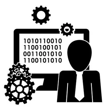 Process design. strategy and technology concept Stock Illustration