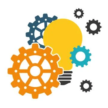 Process design. strategy and technology concept Stock Illustration