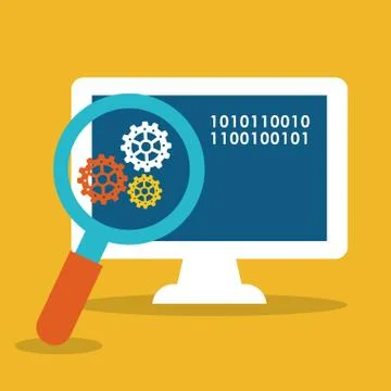 Process design. strategy and technology concept Illustrazione stock