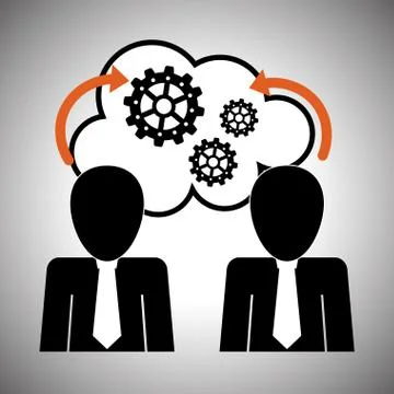 Process design. strategy and technology concept Stock Illustration