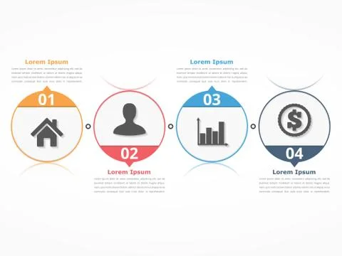 Process Diagram Illustrazione stock