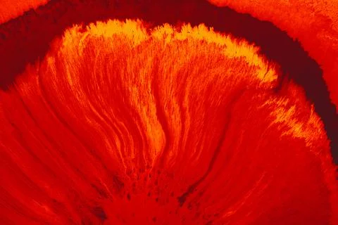 Process of dissolving acrylic paint into water. Amazing abstract background Stock Illustration