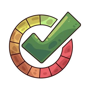 Process done illustration 스톡 일러스트