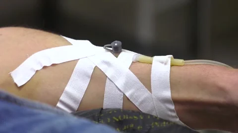 Process with Donor Holding Hand Grip Stock-Footage 328457794