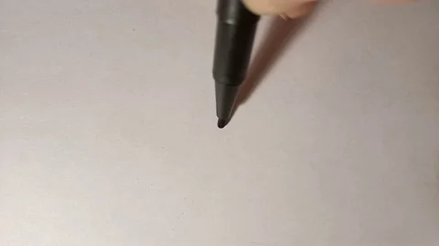 The process of drawing chaos black felt-tip pen. Video, black and white graphics Stock Footage 104988050