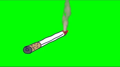 The process of drawing a cigarette with real smoke Video stock 134379156