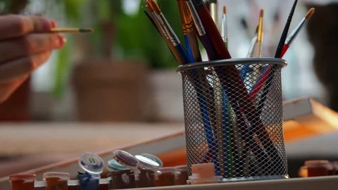 The process of drawing . Stock Footage 229376451