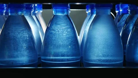 Process of drinking water production in drinking water plants Stock Footage 142369703