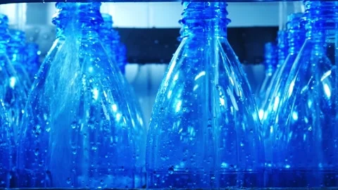 Process of drinking water production in drinking water plants Stock Footage 142369719