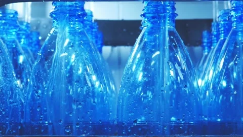 Process of drinking water production in drinking water plants Stock Footage 142369720