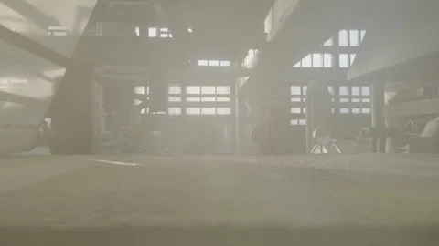 Process of drying paper webs using equipment in workshop Stock Footage 294202744