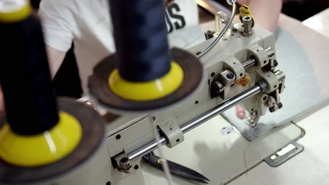 Process of embroidering diamond pattern on cowhide in atelier on step sewing Video stock 181639162