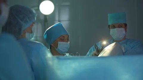 The process of endoscopic operation in the hospital. Stock Footage 93998433