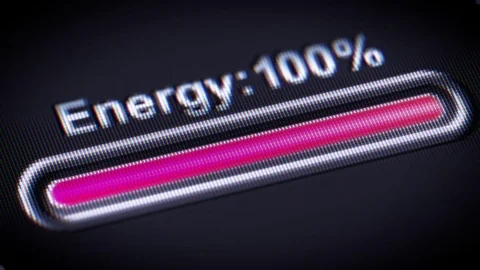 Process of Energy on a screen. Stock Footage 73830544