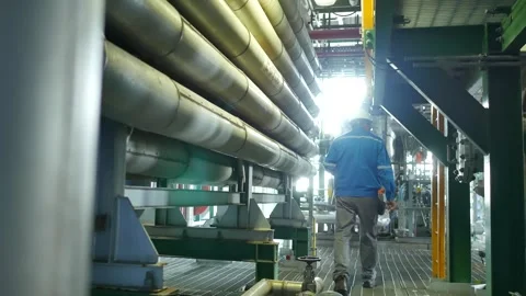 Process Engineer Chemical Plant Operations 库存影片 329595817