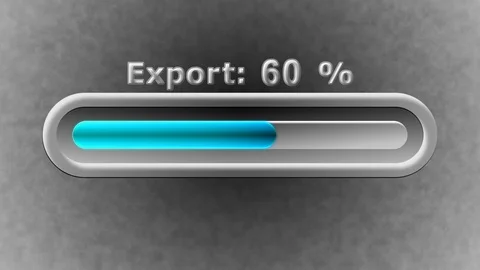 Process of Export in the screen. 4K Resolution. Prores 4444. Illustration. Stock-Footage 105471237