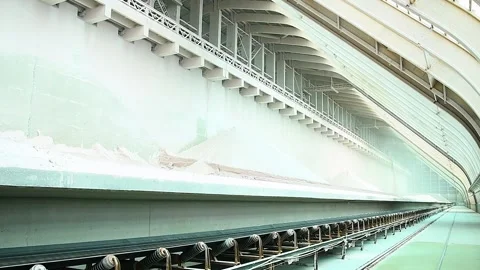 The process of extracting potash salts from natural deposits that are used .. Stock Footage 328829934