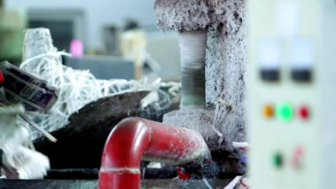 Process in the factory - material processing in the industry collects, manages, 動画素材 334661237
