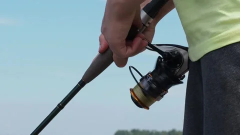 The process of fishing. Video stock 233241794