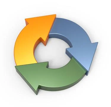 Process flow chart diagram Stock Illustration