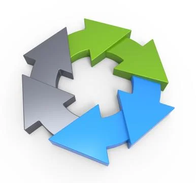 Process flow chart diagram Stockillustratie