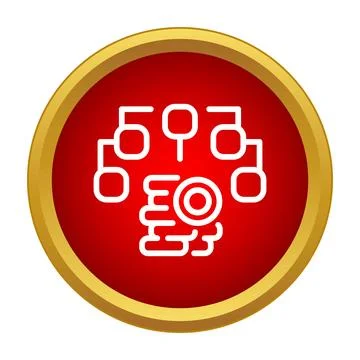 Process flowchart showing data organization and workflow management Stock Illustration
