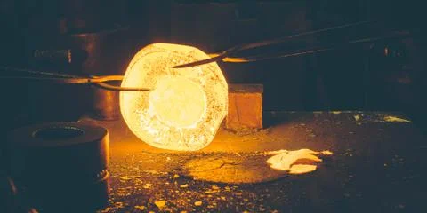 The process of forging metal Stock Photos