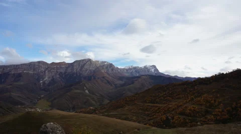 Process of formation of cloud below the top of the ridge. Timelapse Stock-Footage 59063995