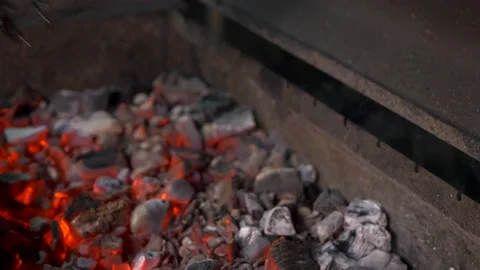Process of frying piece of salmon fish steak. Stock Footage 152419330