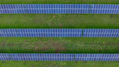 The process of generating electric energy at the expense of the sun's energy Stock Footage 156072538