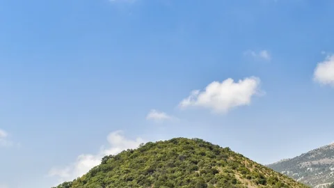 The process of generating a thundercloud in the mountains Montenegro. Stock Footage 127829942
