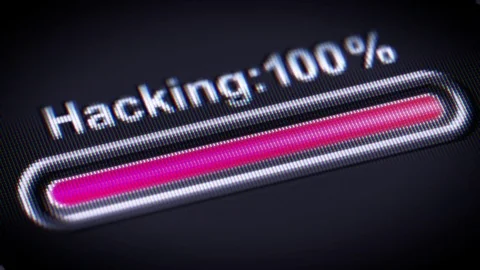 Process of Hacking on a screen. Stock Footage 73830860