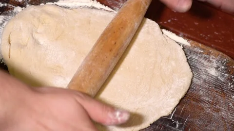 Process of homemade bake with wheat flour. Stock Footage 249171706