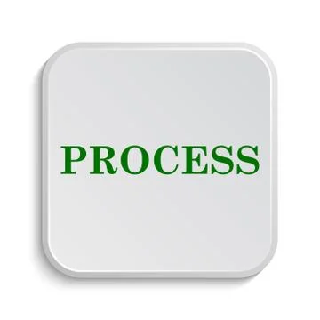 Process icon. Internet button on white background.. Stock Illustration