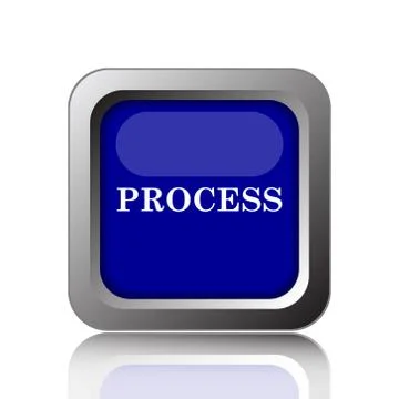 Process icon. Internet button on white background.. Stock Illustration