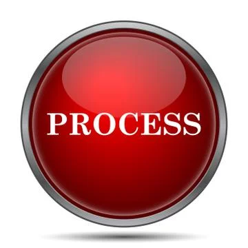Process icon. Internet button on white background.. Stock Illustration