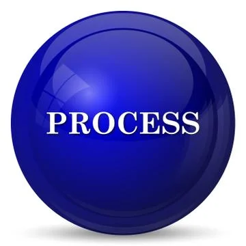Process icon. Internet button on white background.. Stock Illustration