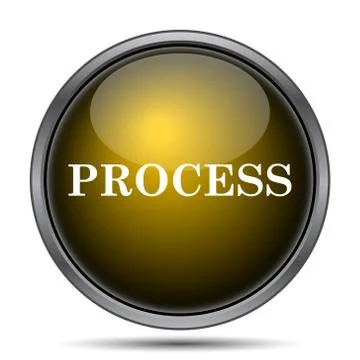 Process icon. Internet button on white background.. Stockillustratie